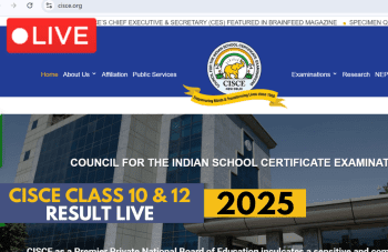 CISCE ICSE Board Class 10th, 12th Result 2025