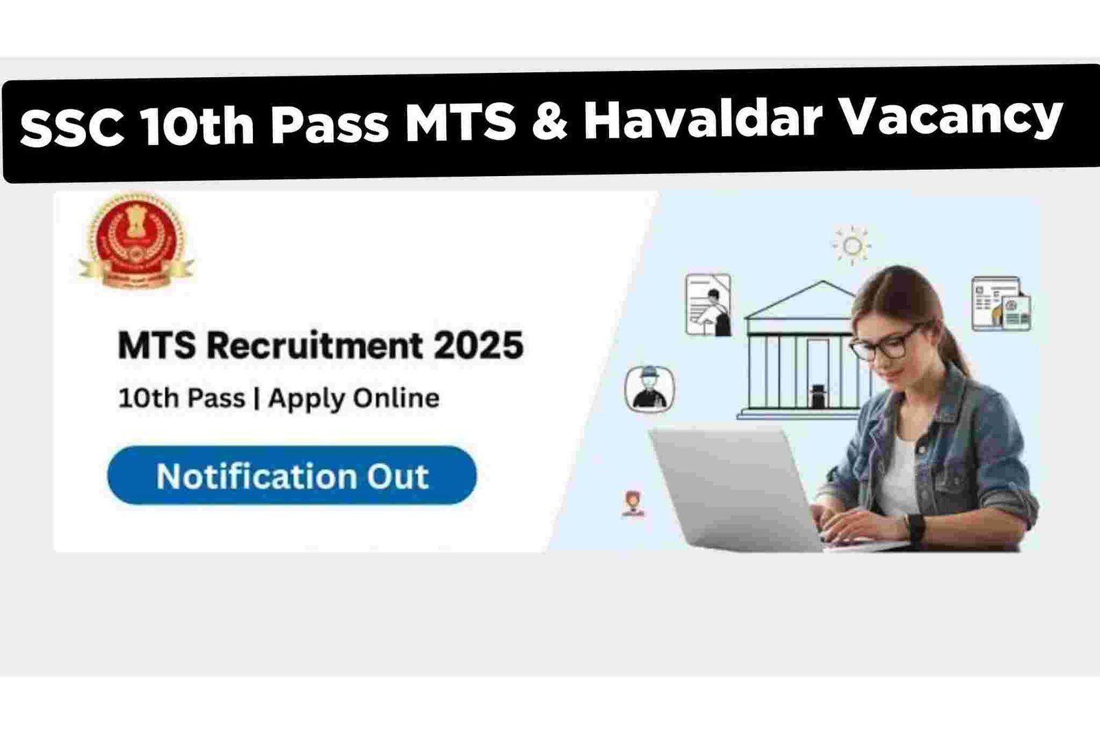SSC 10th Pass MTS & Havaldar Vacancy 2025 Notification