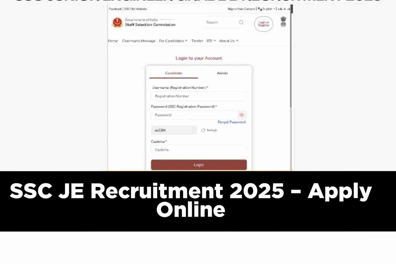 SSC JE Recruitment 2025 – Apply Online