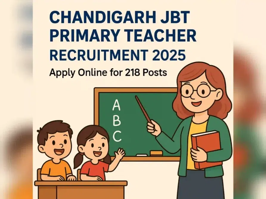 Chandigarh JBT Primary Teacher Recruitment 2025