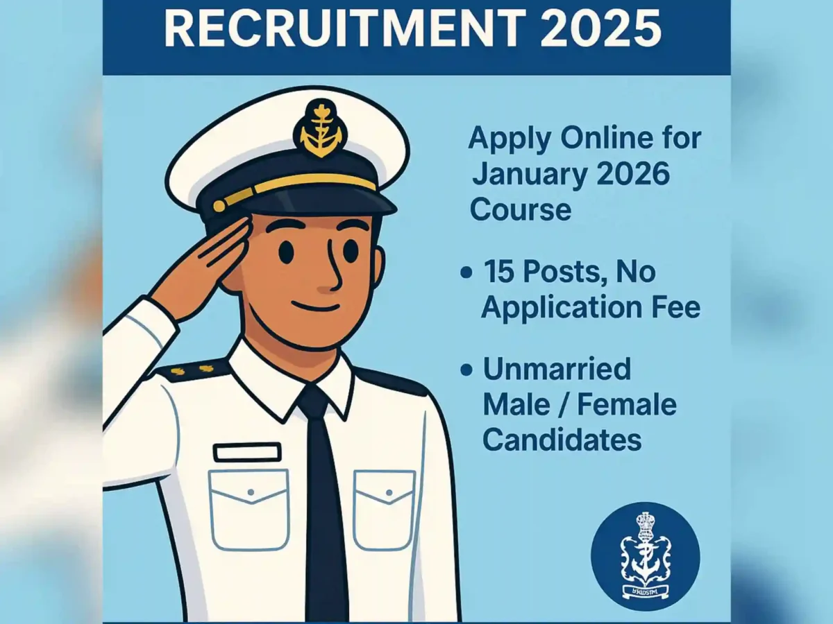 Join Indian Navy as SSC Executive (IT) Officer – January 2026 Batch