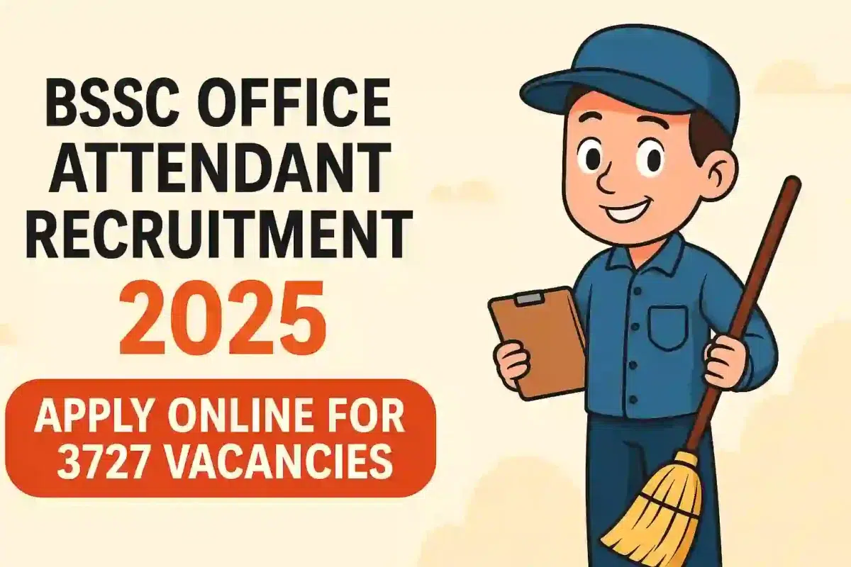 Bihar BSSC Office Attendant CCE 2025