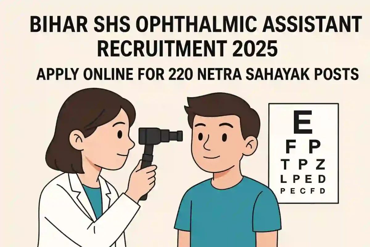 Bihar SHSB Netra Sahayak Recruitment 2025