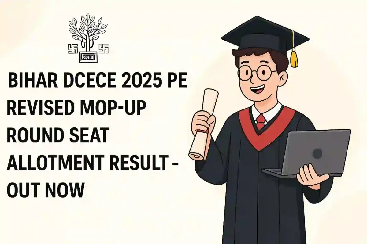 Bihar DCECE 2025 PE Revised Mop-Up Round