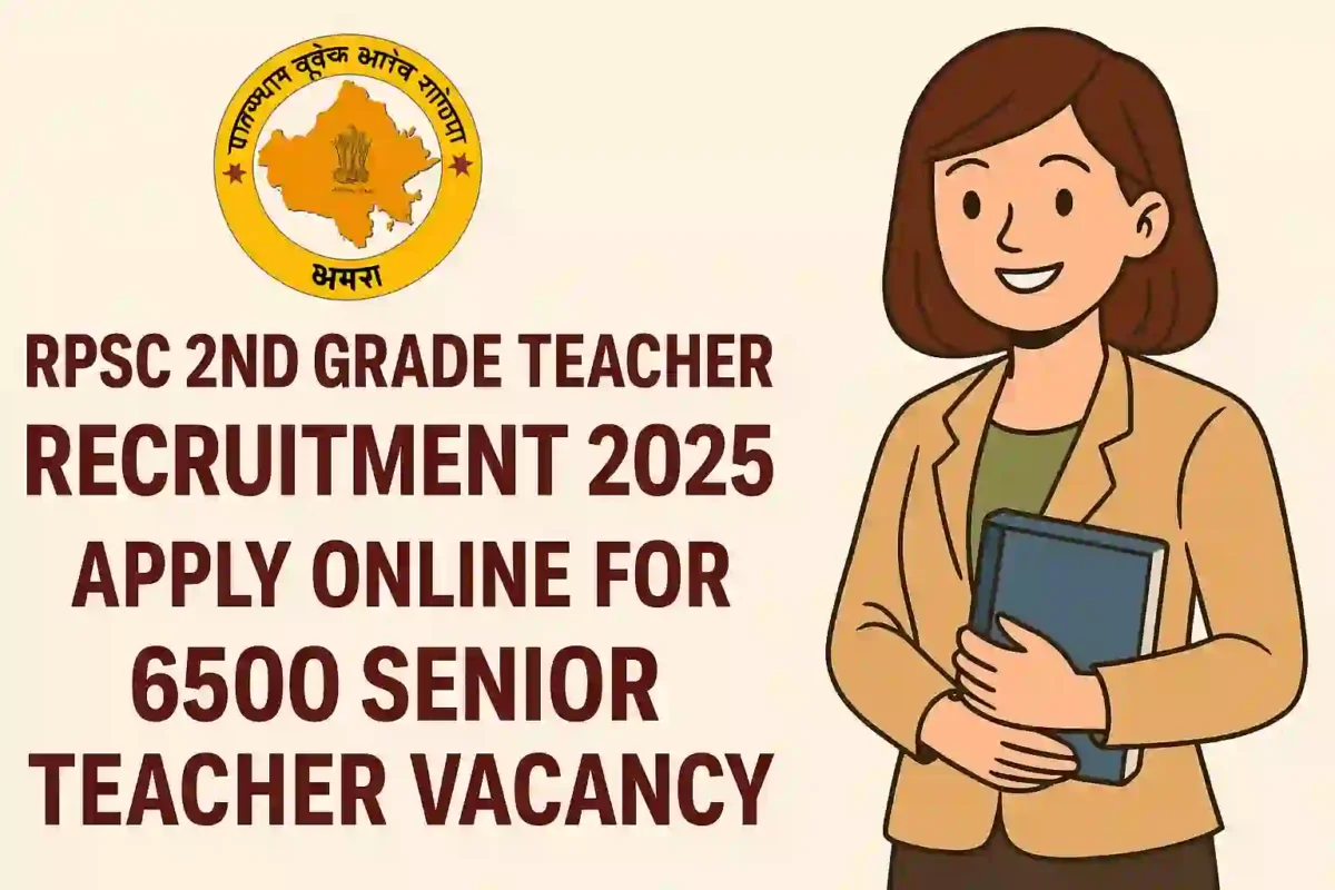RPSC 2nd Grade Teacher Online Form 2025