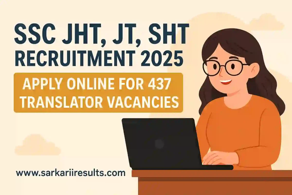 SSC JT & SHT Recruitment 2025 Exam City Detals 2025